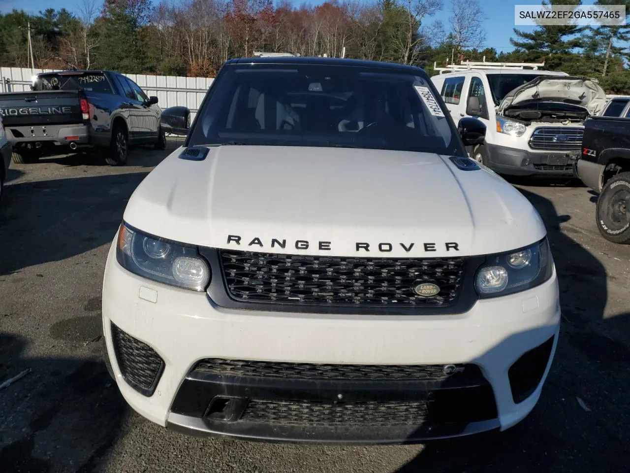 2016 Land Rover Range Rover Sport Svr VIN: SALWZ2EF2GA557465 Lot: 78547734