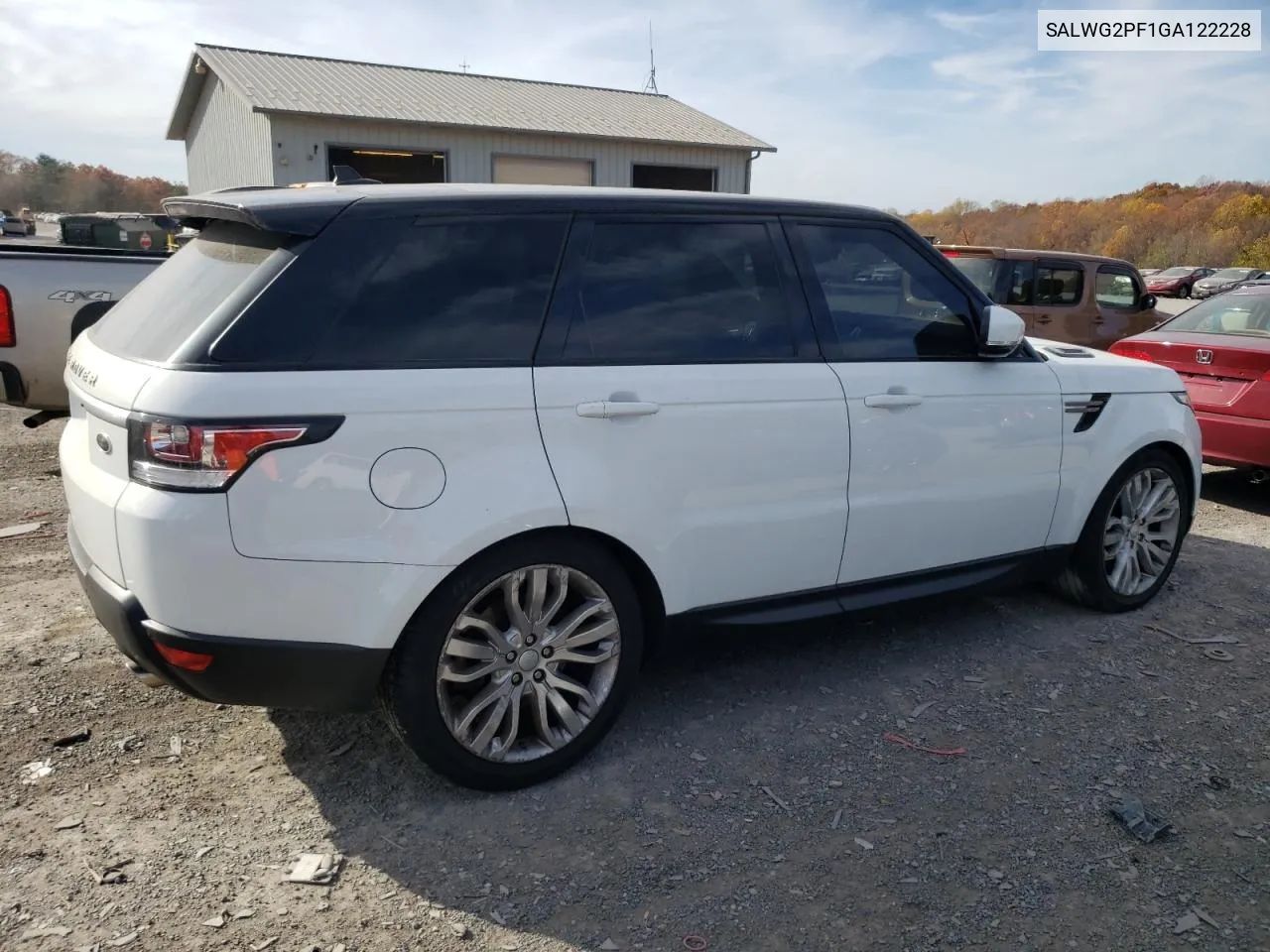 2016 Land Rover Range Rover Sport Se VIN: SALWG2PF1GA122228 Lot: 78866774