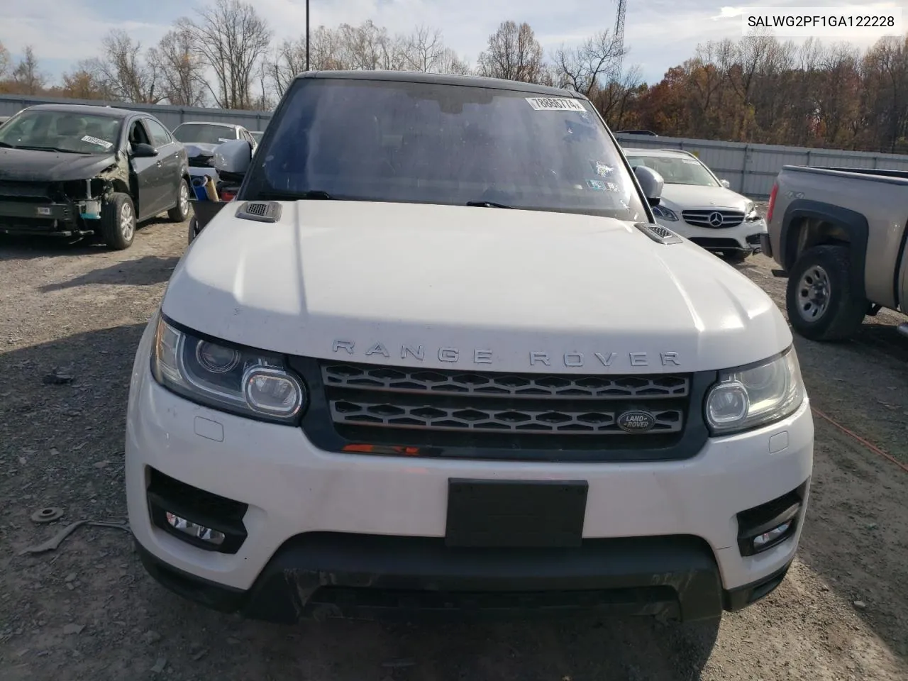 2016 Land Rover Range Rover Sport Se VIN: SALWG2PF1GA122228 Lot: 78866774