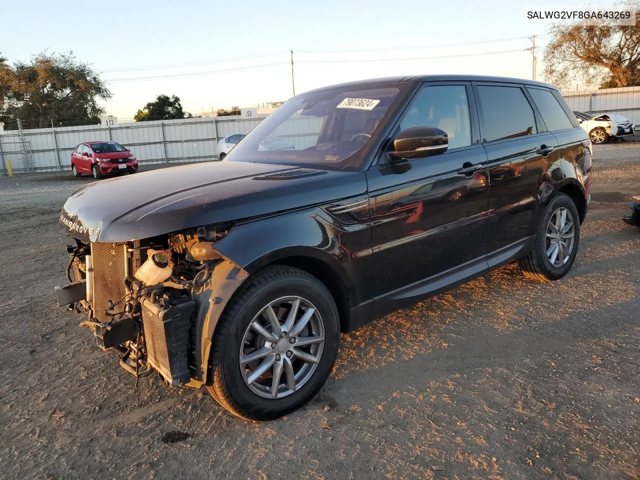 2016 Land Rover Range Rover Sport Se VIN: SALWG2VF8GA643269 Lot: 79073624