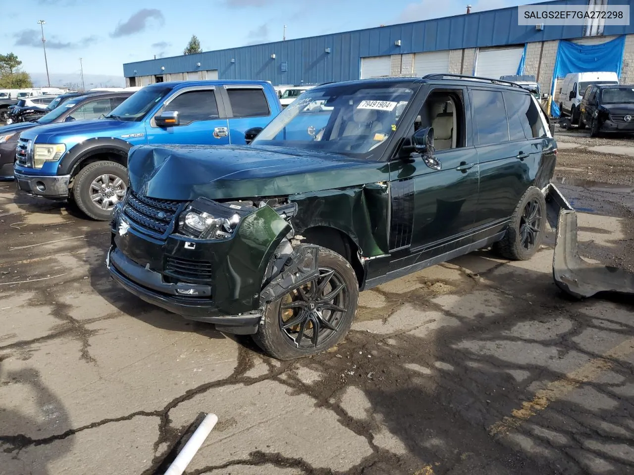 2016 Land Rover Range Rover Supercharged VIN: SALGS2EF7GA272298 Lot: 79491904