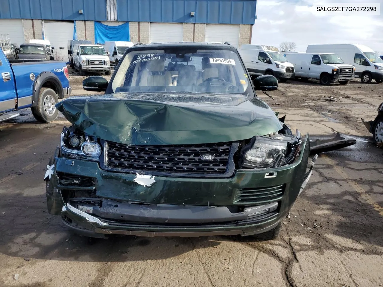 2016 Land Rover Range Rover Supercharged VIN: SALGS2EF7GA272298 Lot: 79491904