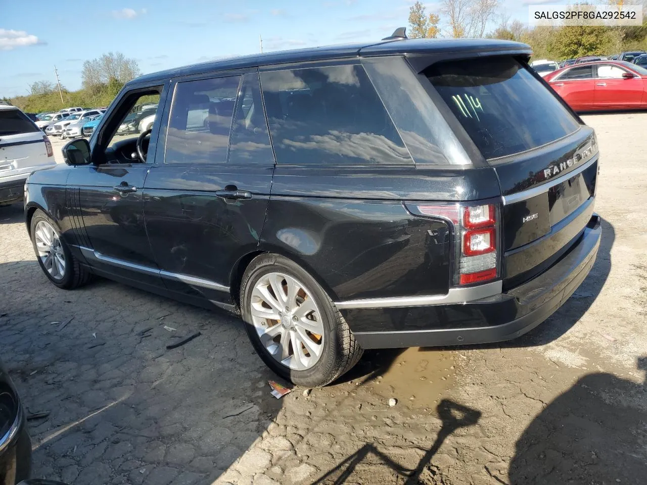 2016 Land Rover Range Rover Hse VIN: SALGS2PF8GA292542 Lot: 79911114