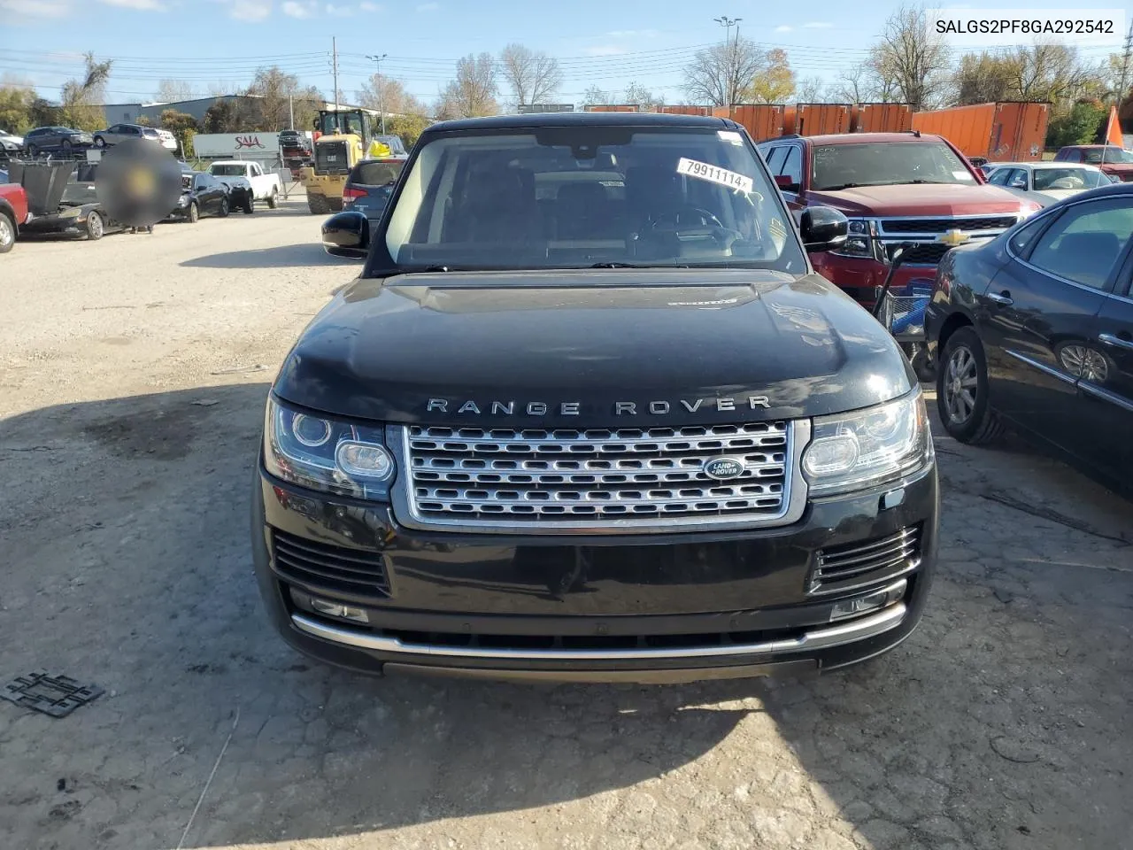 2016 Land Rover Range Rover Hse VIN: SALGS2PF8GA292542 Lot: 79911114