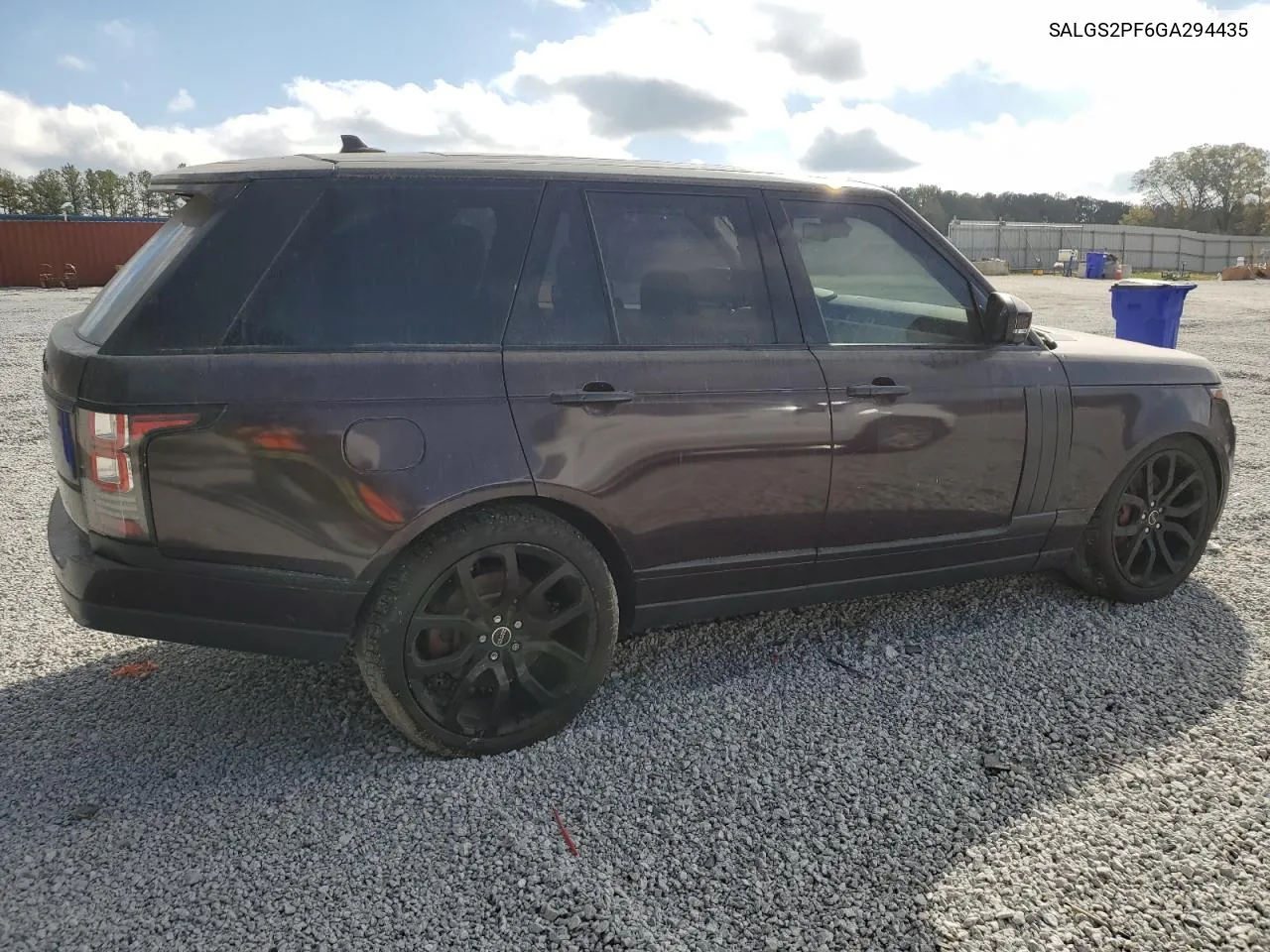 2016 Land Rover Range Rover Hse VIN: SALGS2PF6GA294435 Lot: 80255784