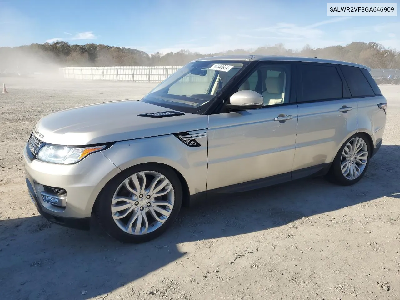 2016 Land Rover Range Rover Sport Hse VIN: SALWR2VF8GA646909 Lot: 80546924