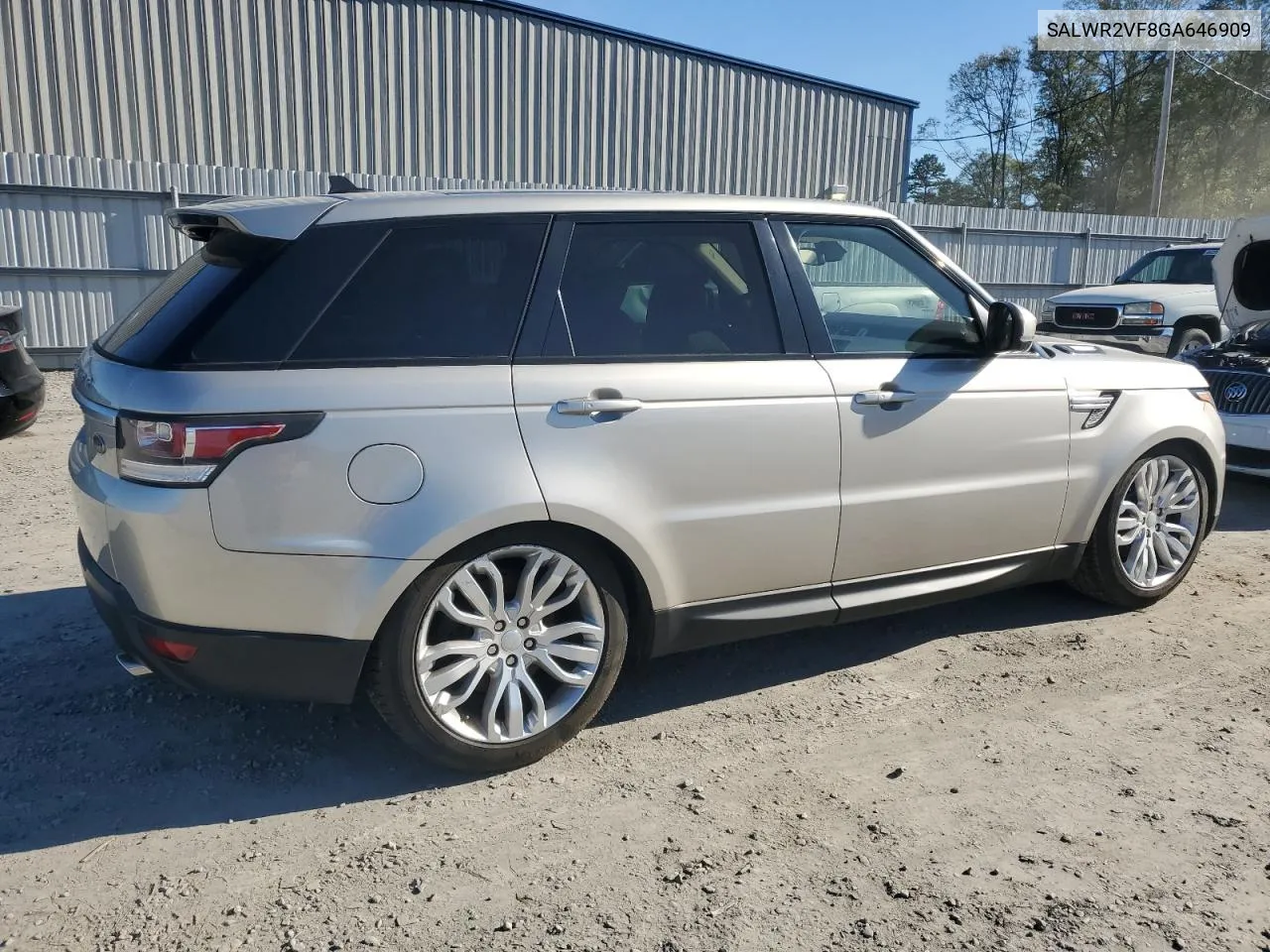 2016 Land Rover Range Rover Sport Hse VIN: SALWR2VF8GA646909 Lot: 80546924