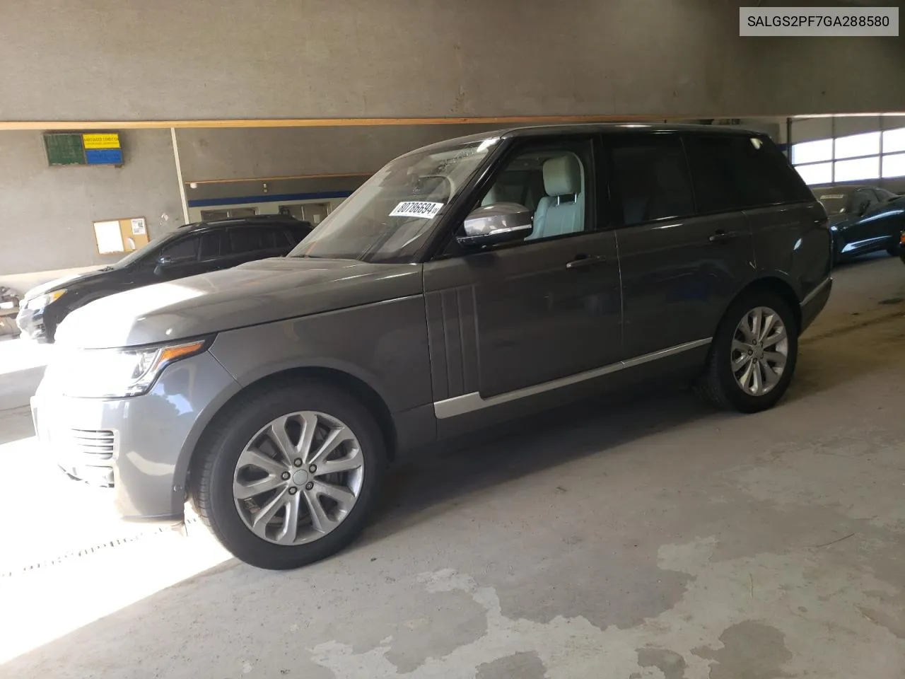 2016 Land Rover Range Rover Hse VIN: SALGS2PF7GA288580 Lot: 80786694