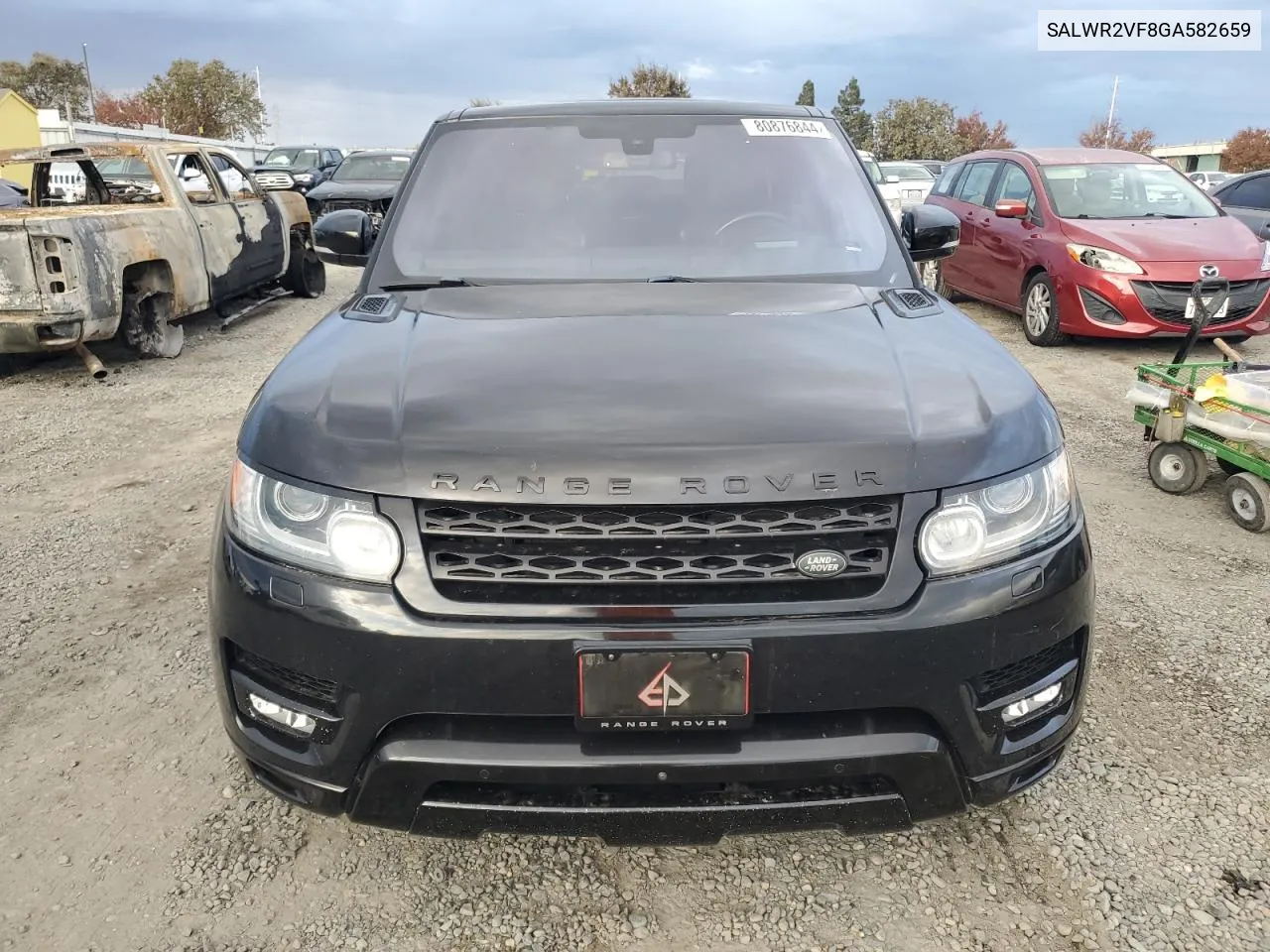 2016 Land Rover Range Rover Sport Hse VIN: SALWR2VF8GA582659 Lot: 80876844