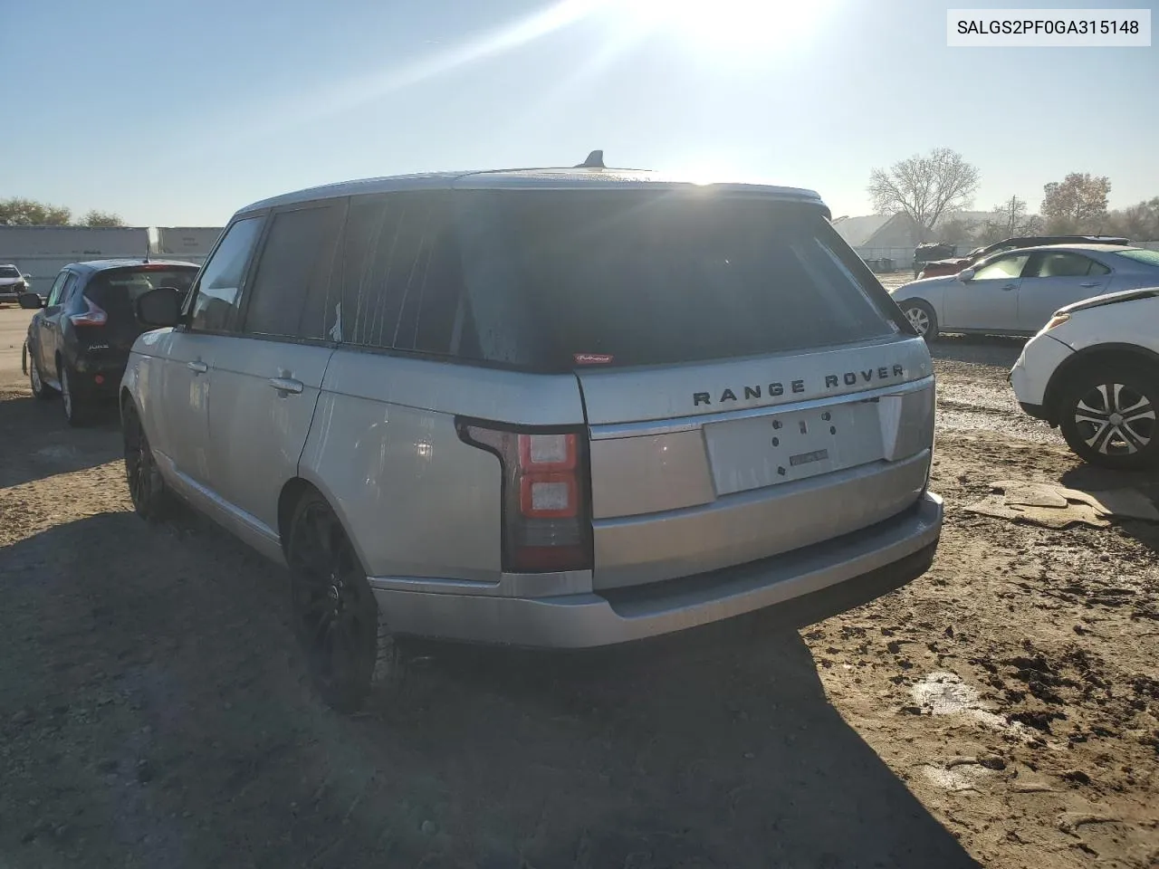 2016 Land Rover Range Rover Hse VIN: SALGS2PF0GA315148 Lot: 80886874