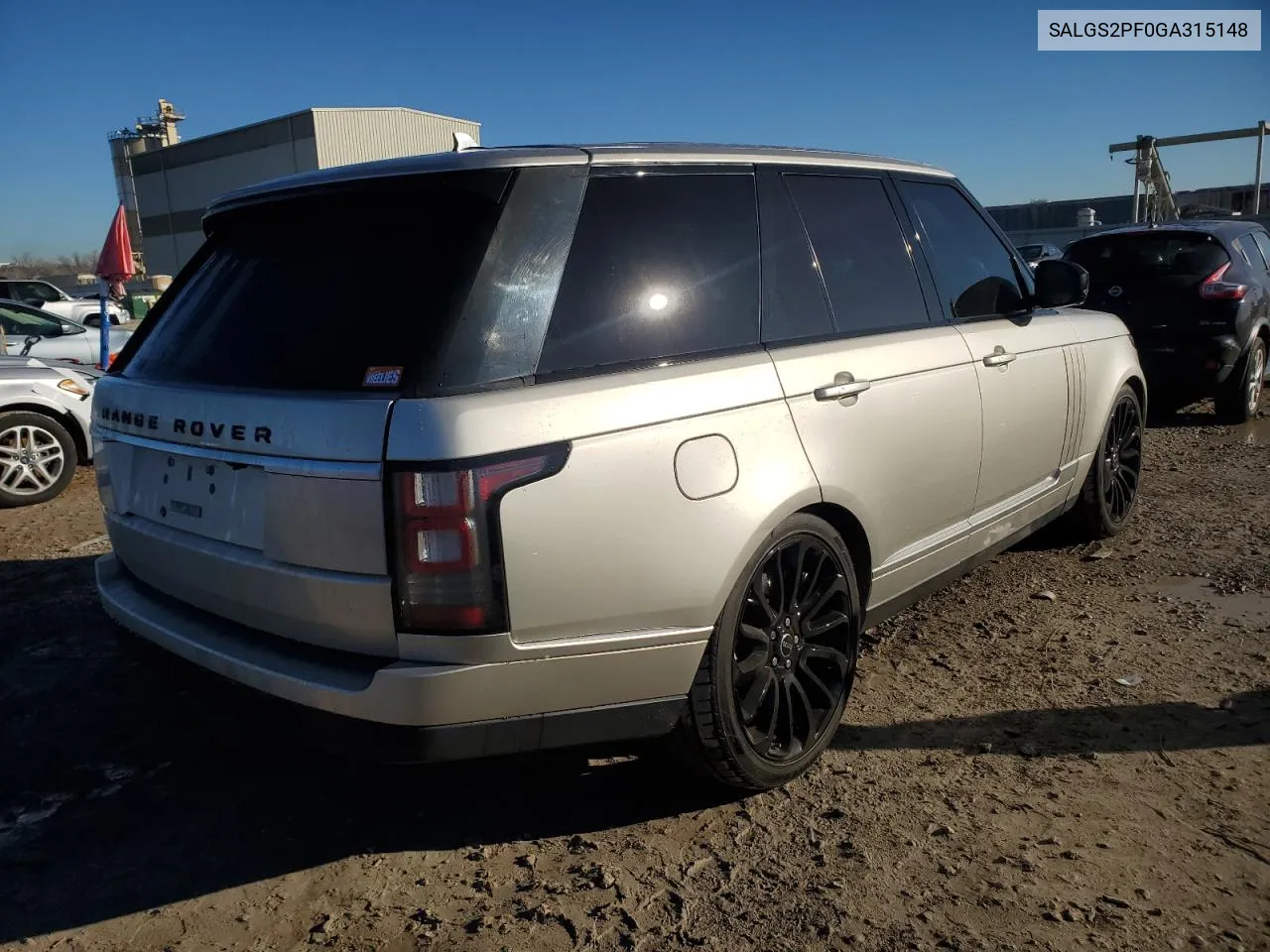 2016 Land Rover Range Rover Hse VIN: SALGS2PF0GA315148 Lot: 80886874