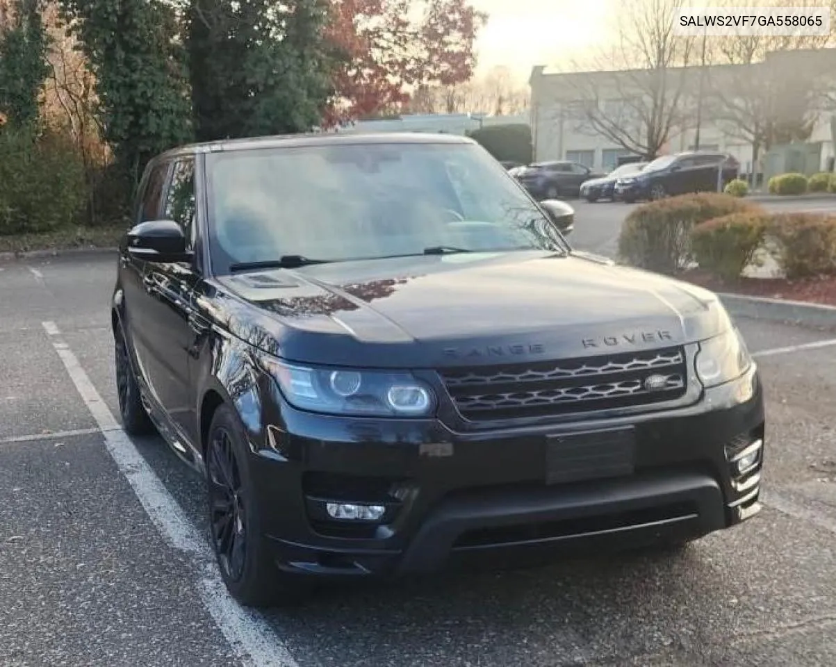 2016 Land Rover Range Rover Sport Hst VIN: SALWS2VF7GA558065 Lot: 81838104