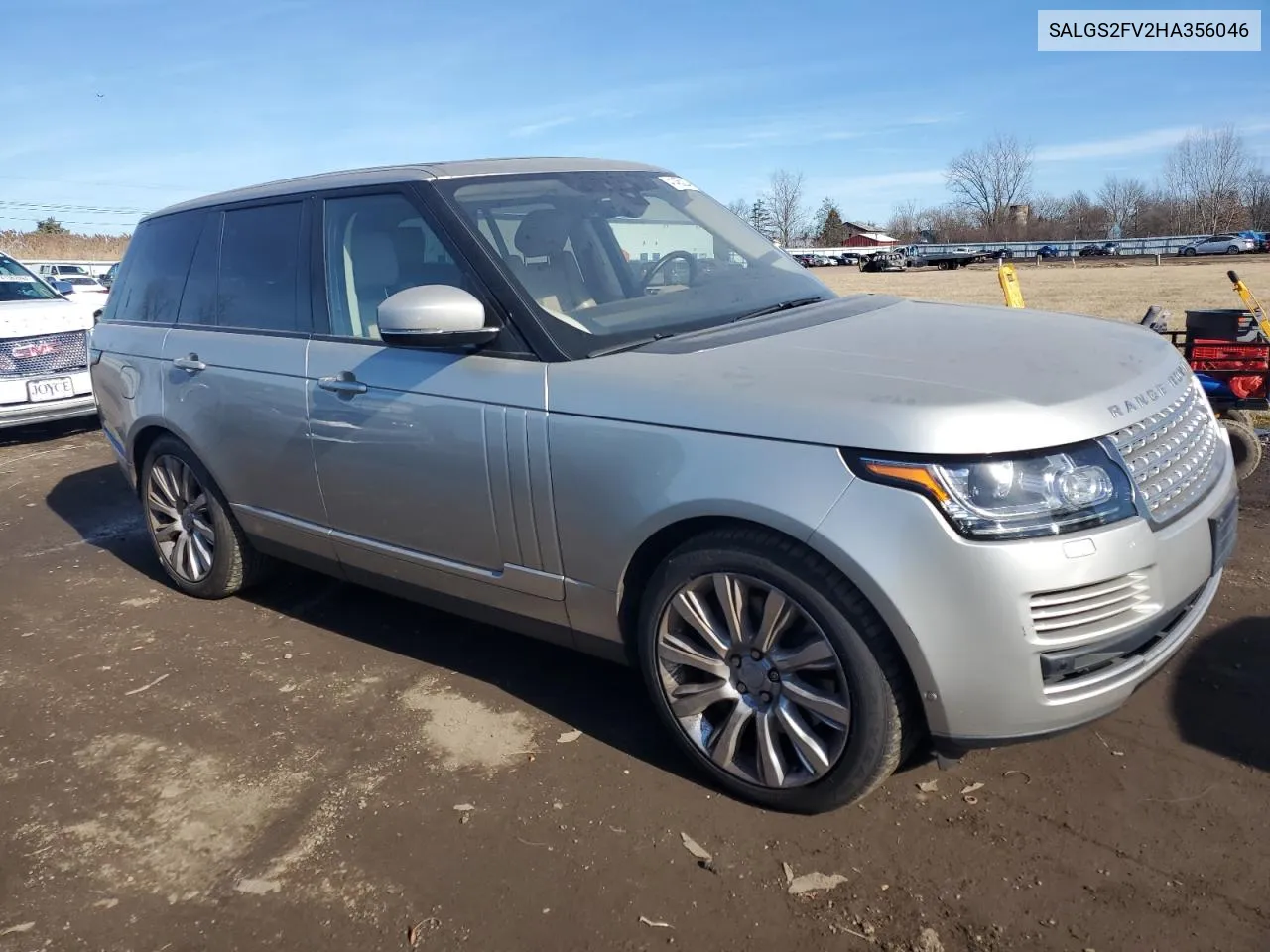 2017 Land Rover Range Rover Hse VIN: SALGS2FV2HA356046 Lot: 41465234