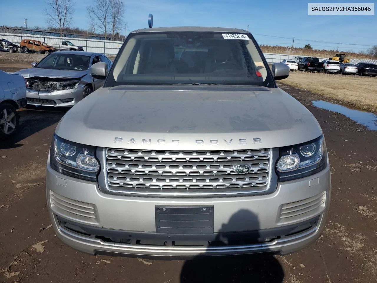 2017 Land Rover Range Rover Hse VIN: SALGS2FV2HA356046 Lot: 41465234