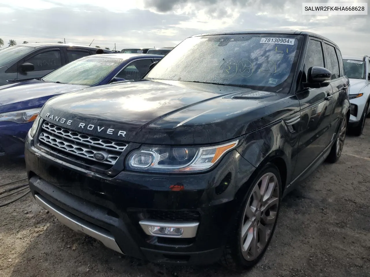 2017 Land Rover Range Rover Sport Hse VIN: SALWR2FK4HA668628 Lot: 78130904