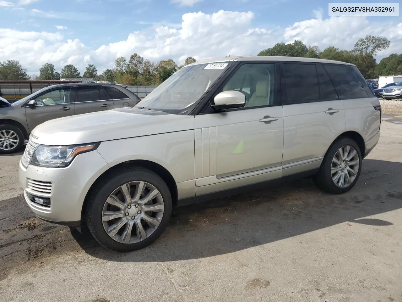 2017 Land Rover Range Rover Hse VIN: SALGS2FV8HA352961 Lot: 79189724