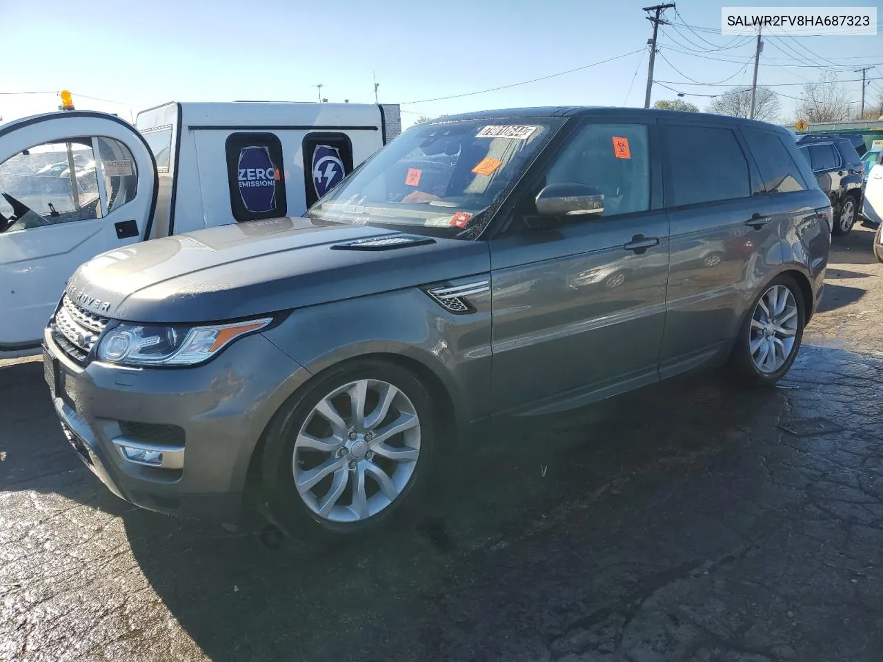 2017 Land Rover Range Rover Sport Hse VIN: SALWR2FV8HA687323 Lot: 79810644