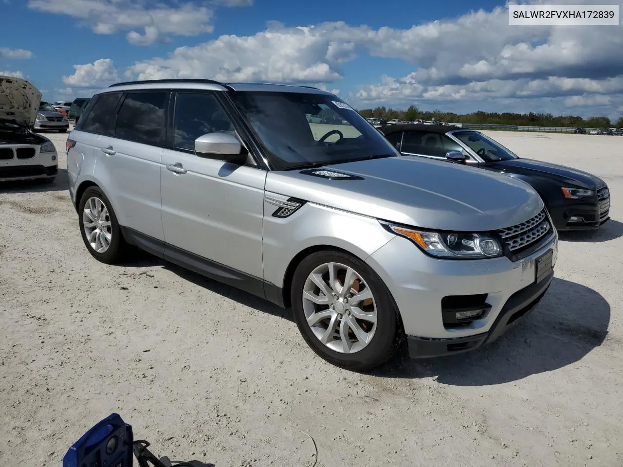 2017 Land Rover Range Rover Sport Hse VIN: SALWR2FVXHA172839 Lot: 80012744