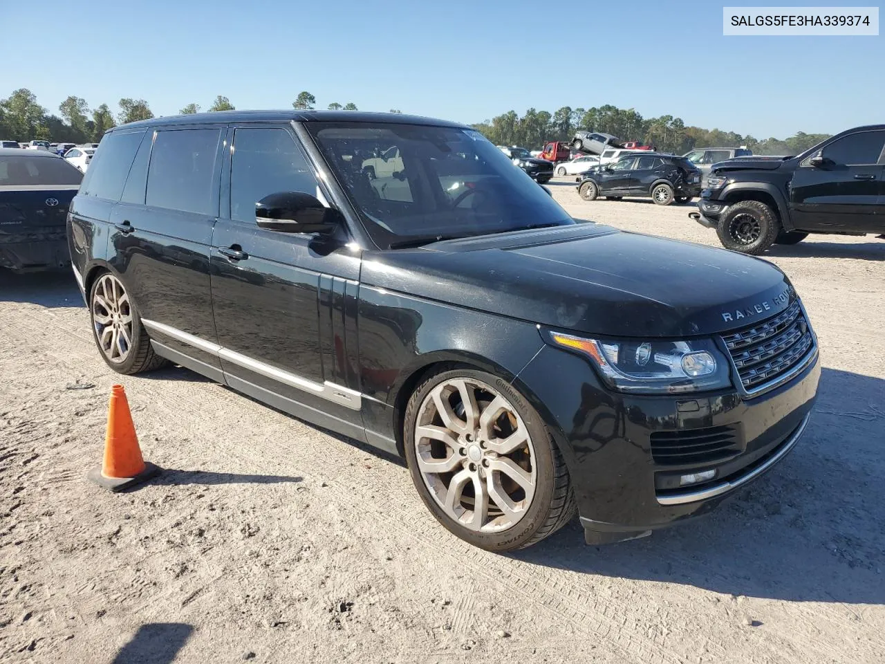 2017 Land Rover Range Rover Supercharged VIN: SALGS5FE3HA339374 Lot: 80572104