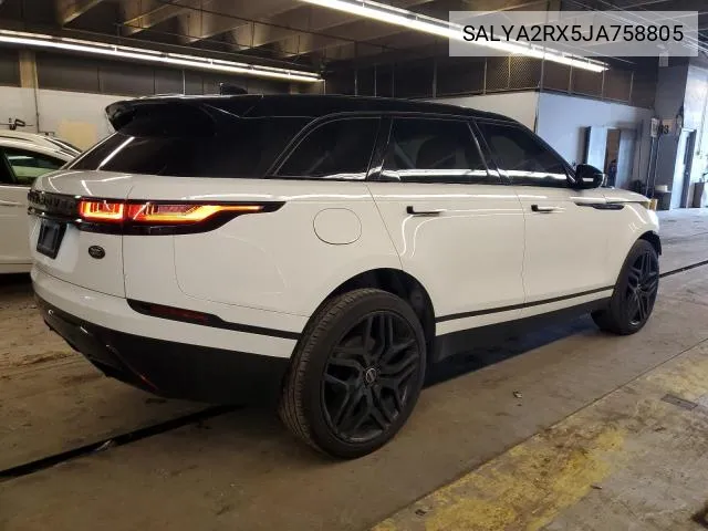 SALYA2RX5JA758805 2018 Land Rover Range Rover Velar