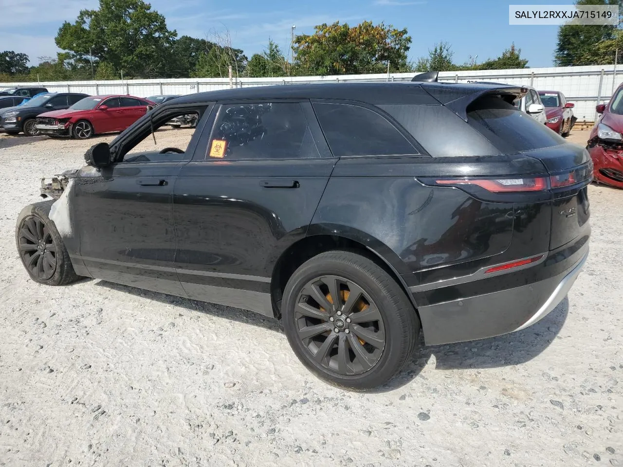 2018 Land Rover Range Rover Velar R-Dynamic Se VIN: SALYL2RXXJA715149 Lot: 70690394