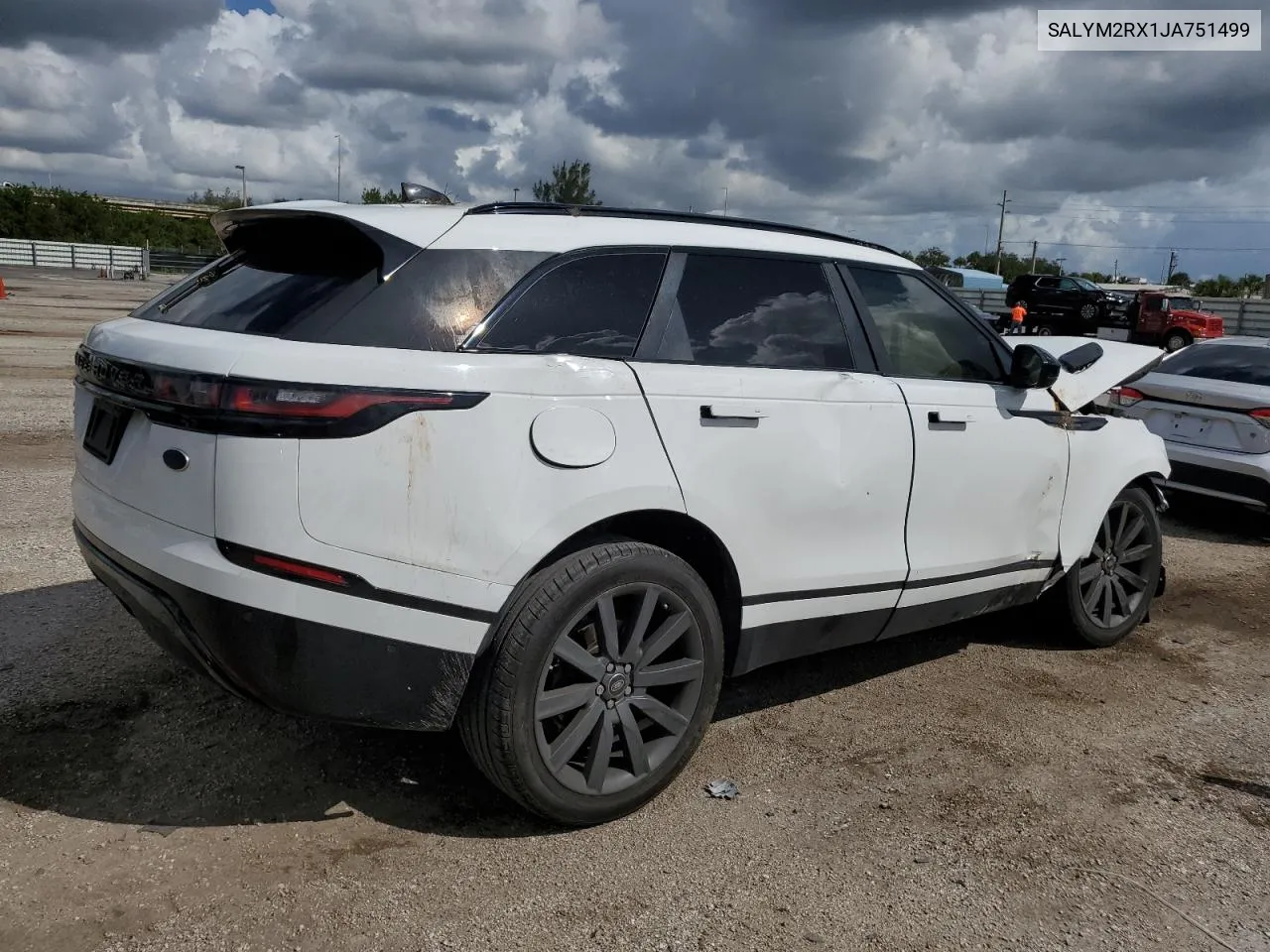 2018 Land Rover Range Rover Velar R-Dynamic Hse VIN: SALYM2RX1JA751499 Lot: 77714854