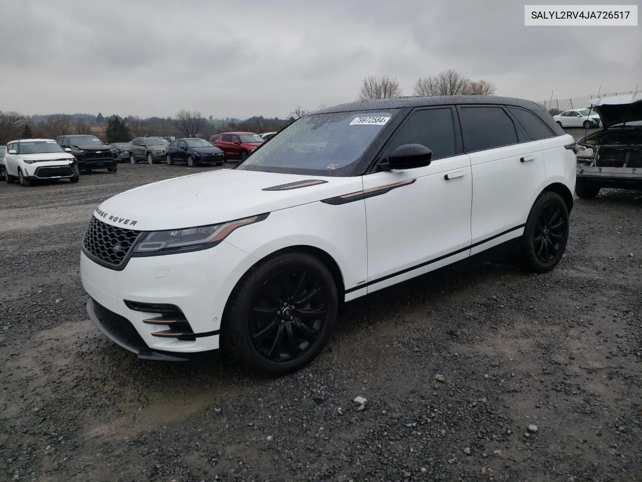 2018 Land Rover Range Rover Velar R-Dynamic Se VIN: SALYL2RV4JA726517 Lot: 79972584