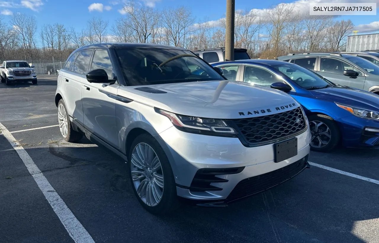 2018 Land Rover Range Rover Velar R-Dynamic Se VIN: SALYL2RN7JA717505 Lot: 80719654