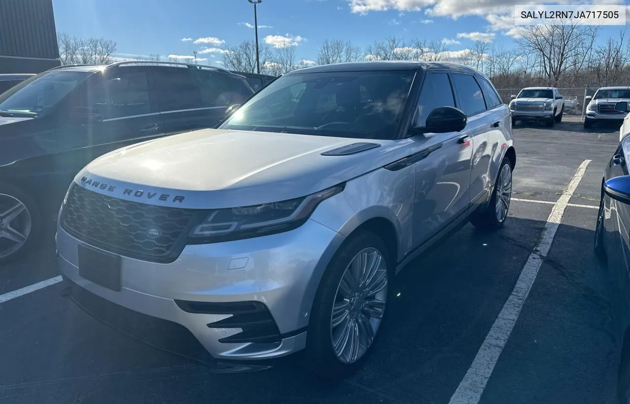 2018 Land Rover Range Rover Velar R-Dynamic Se VIN: SALYL2RN7JA717505 Lot: 80719654