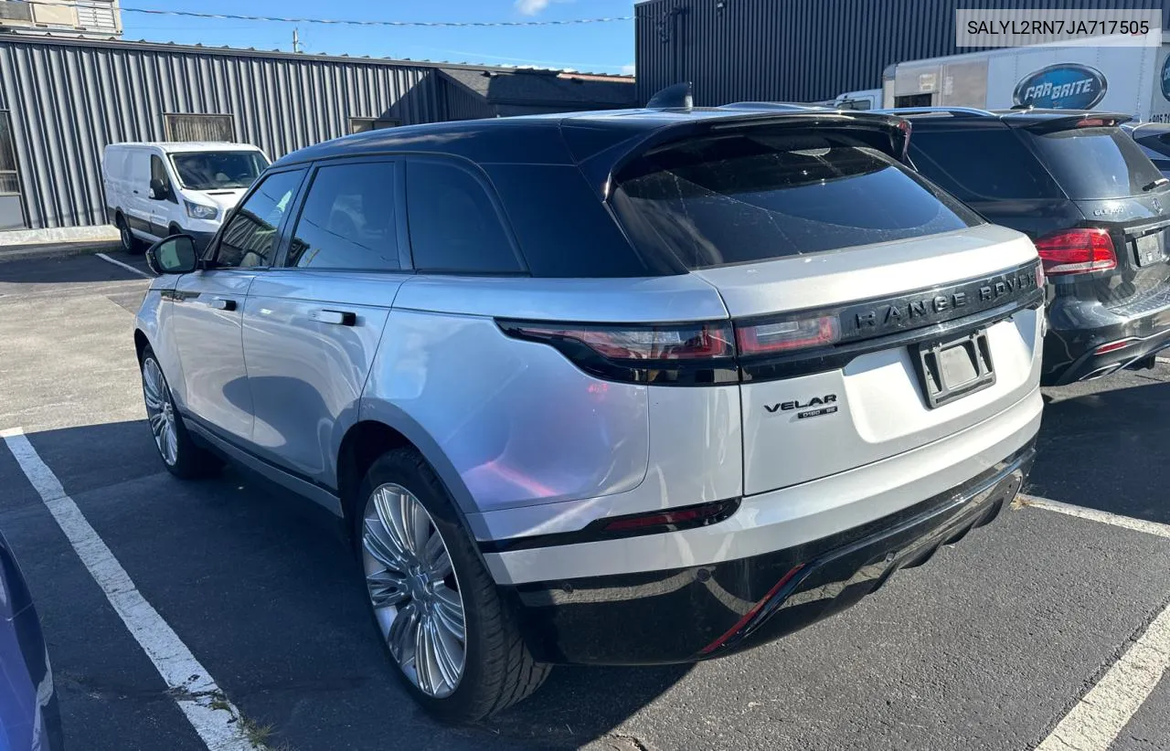 2018 Land Rover Range Rover Velar R-Dynamic Se VIN: SALYL2RN7JA717505 Lot: 80719654