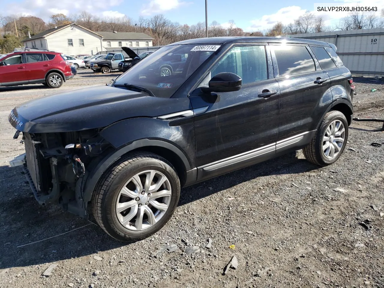 2018 Land Rover Range Rover Evoque Se VIN: SALVP2RX8JH305643 Lot: 80867114