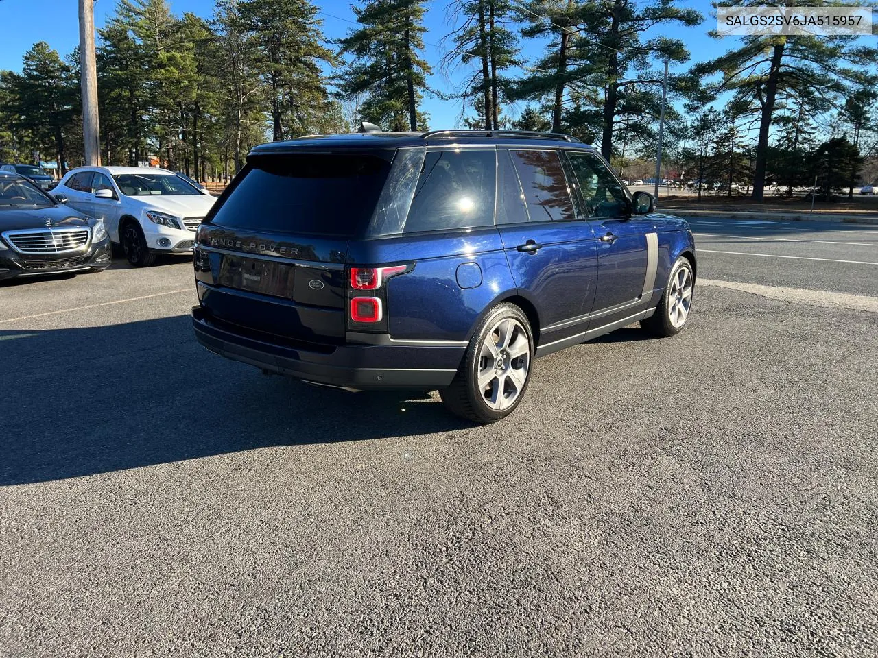 2018 Land Rover Range Rover Hse VIN: SALGS2SV6JA515957 Lot: 81000804