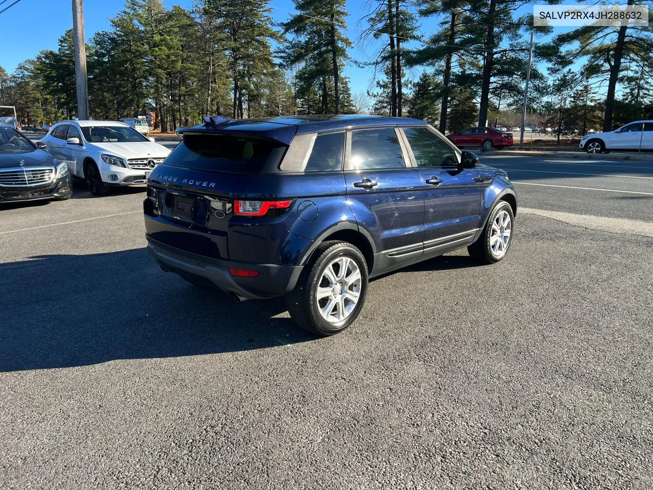 2018 Land Rover Range Rover Evoque Se VIN: SALVP2RX4JH288632 Lot: 81001564