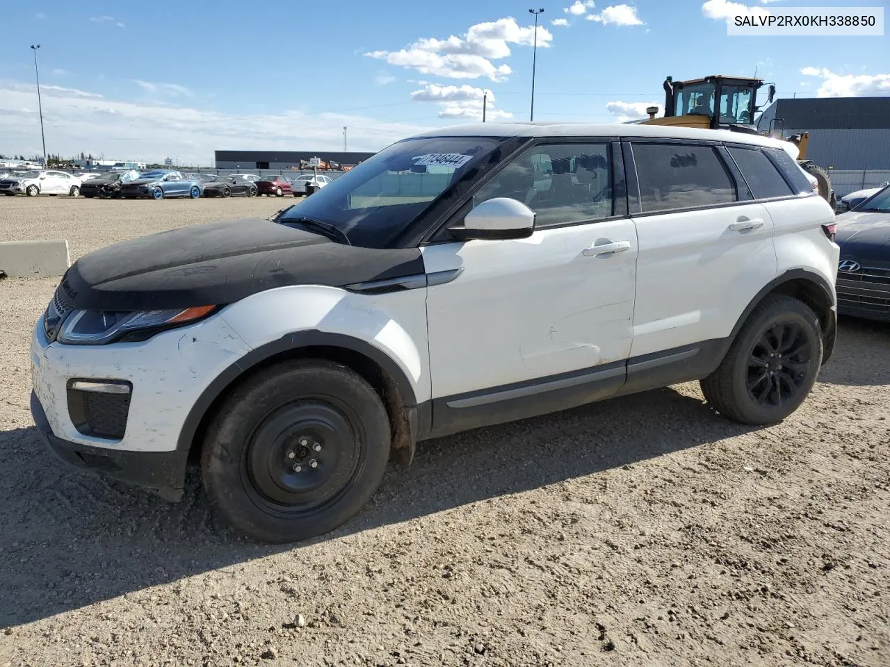 2019 Land Rover Range Rover Evoque Se VIN: SALVP2RX0KH338850 Lot: 71346444