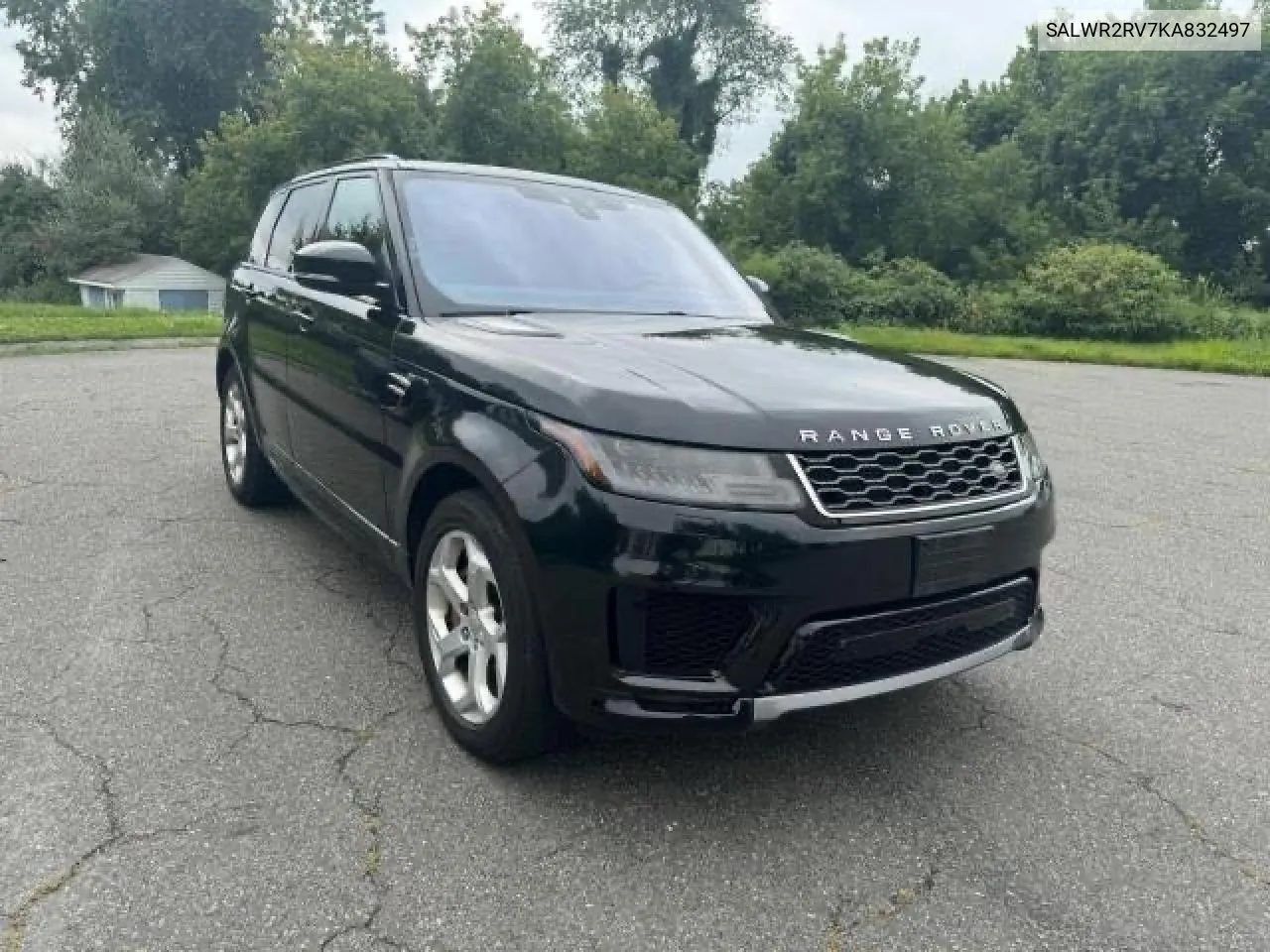 2019 Land Rover Range Rover Sport Hse VIN: SALWR2RV7KA832497 Lot: 72610954