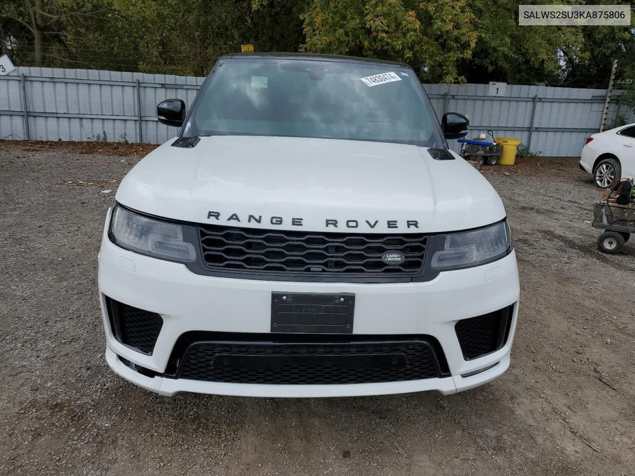 2019 Land Rover Range Rover Sport Hst VIN: SALWS2SU3KA875806 Lot: 74830474