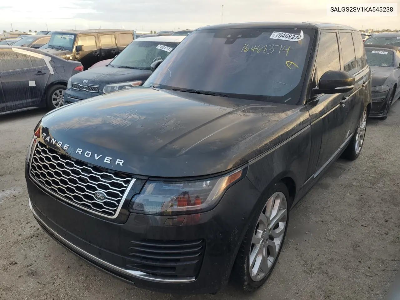 2019 Land Rover Range Rover Hse VIN: SALGS2SV1KA545238 Lot: 76468374