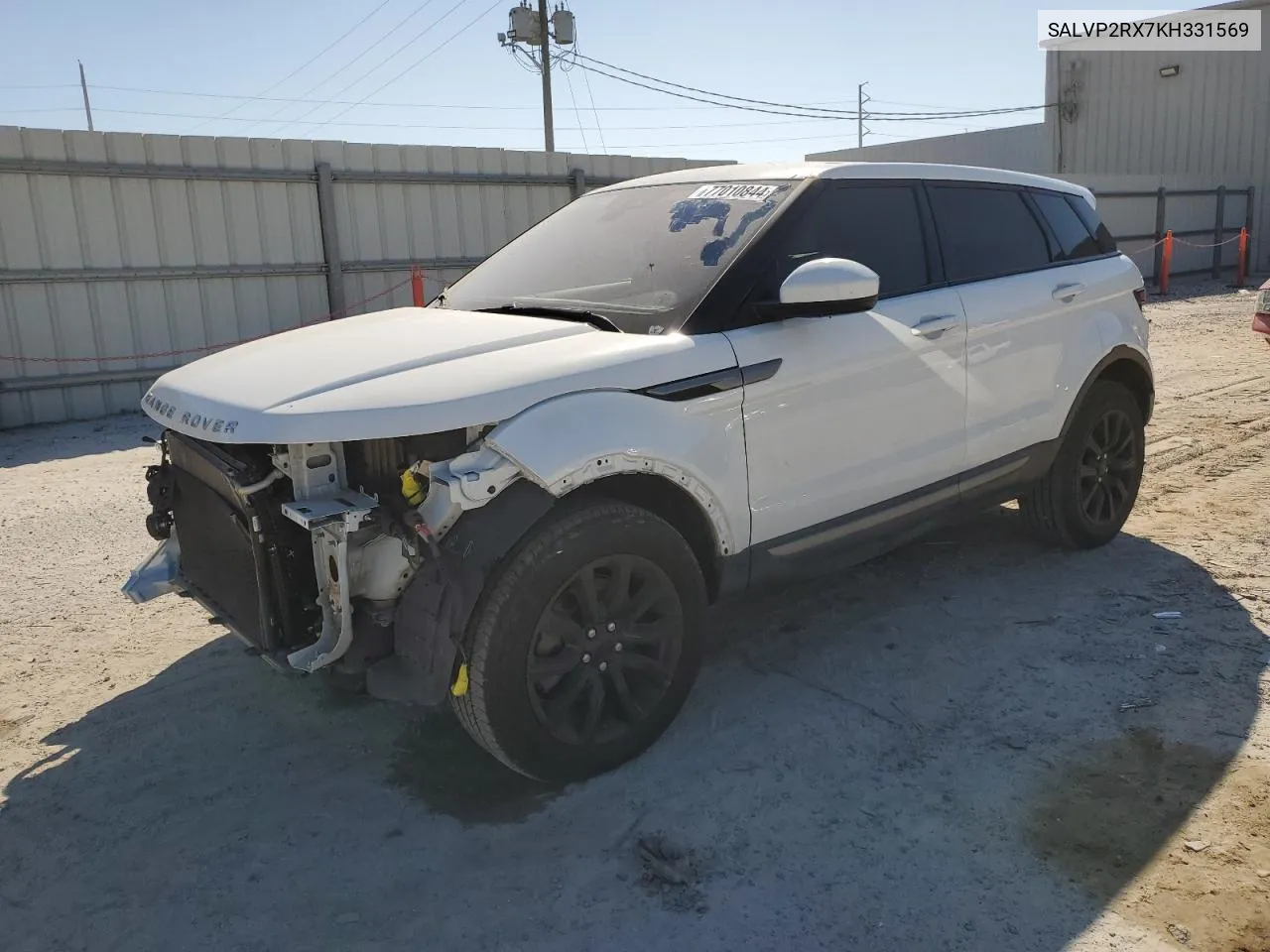 2019 Land Rover Range Rover Evoque Se VIN: SALVP2RX7KH331569 Lot: 77010844