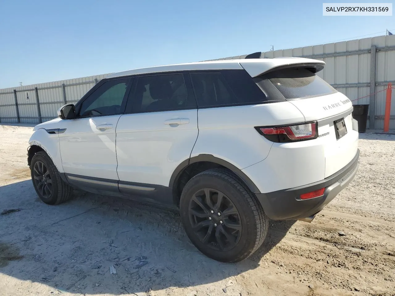 2019 Land Rover Range Rover Evoque Se VIN: SALVP2RX7KH331569 Lot: 77010844