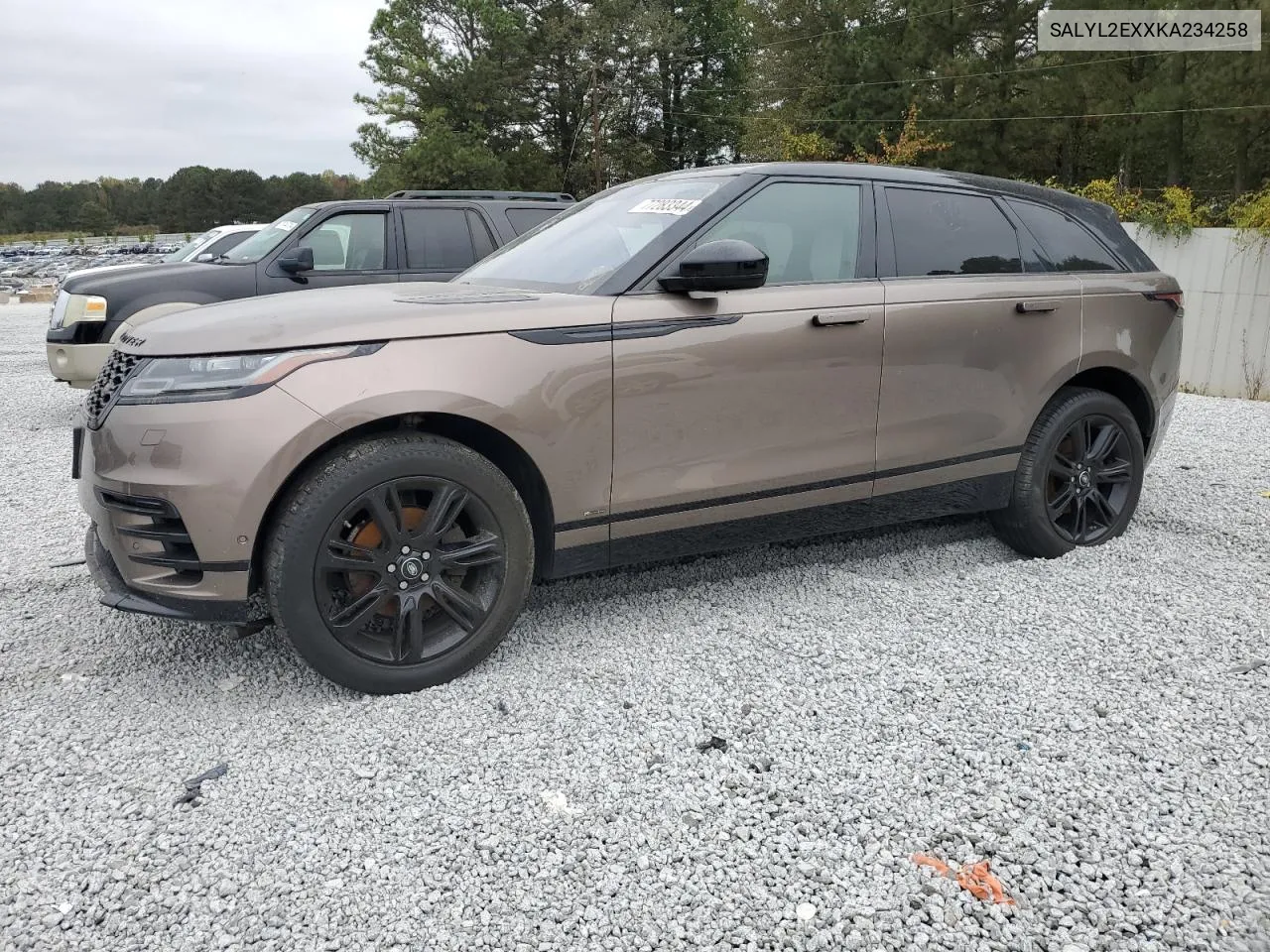 2019 Land Rover Range Rover Velar R-Dynamic Se VIN: SALYL2EXXKA234258 Lot: 77283344