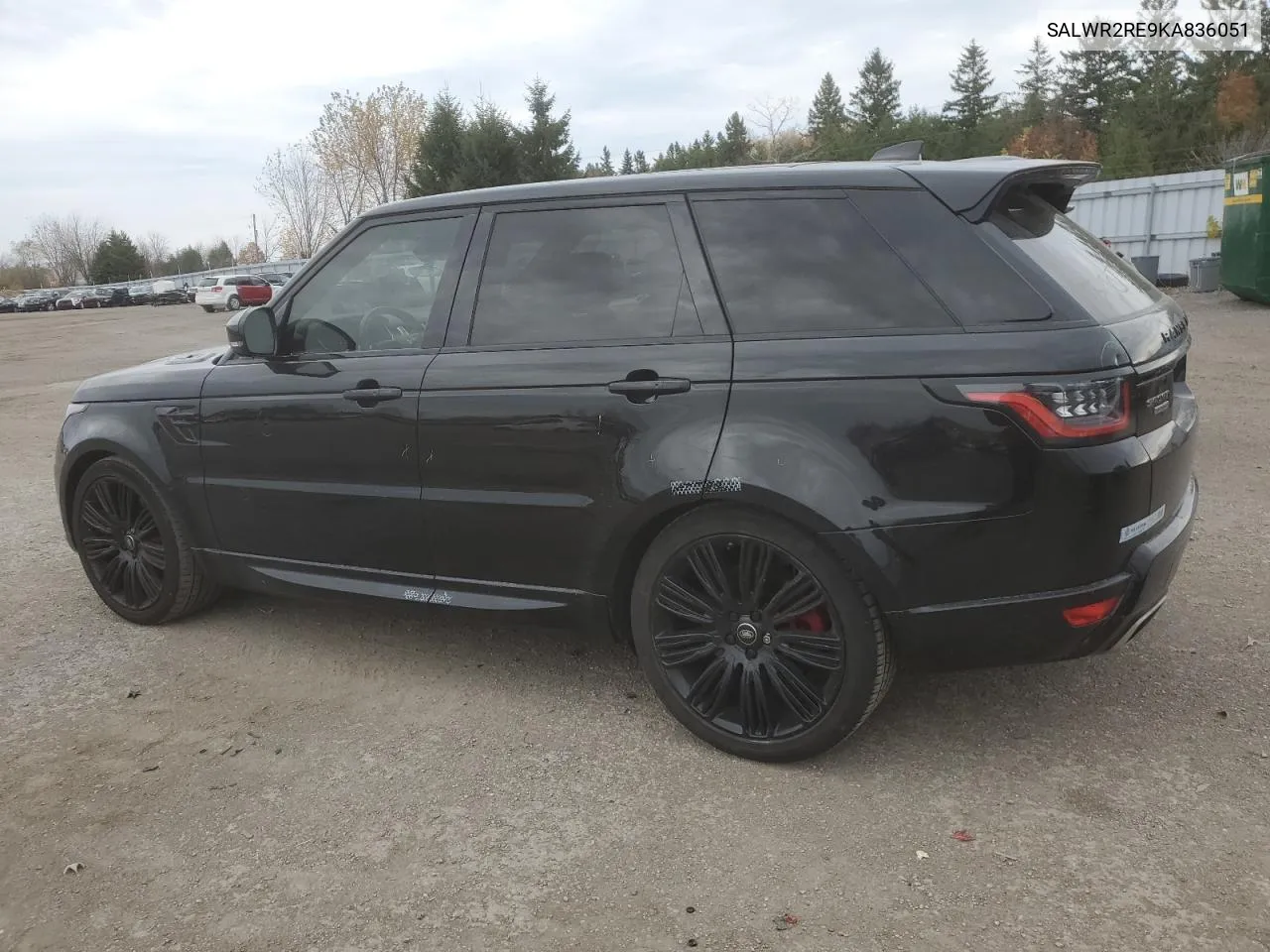 2019 Land Rover Range Rover Sport Supercharged Dynamic VIN: SALWR2RE9KA836051 Lot: 78168994