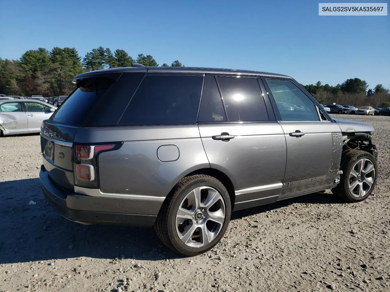 2019 Land Rover Range Rover Hse VIN: SALGS2SV5KA535697 Lot: 79003814