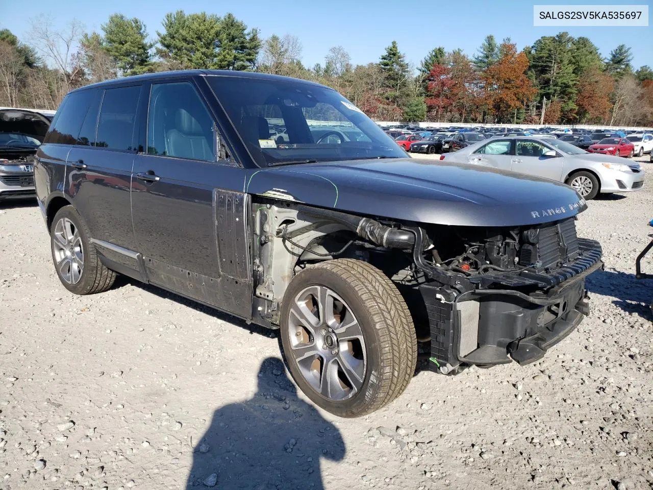 2019 Land Rover Range Rover Hse VIN: SALGS2SV5KA535697 Lot: 79003814