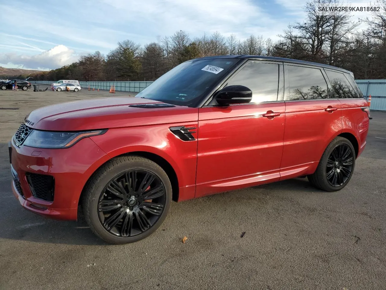 2019 Land Rover Range Rover Sport Supercharged Dynamic VIN: SALWR2RE9KA818682 Lot: 79248694