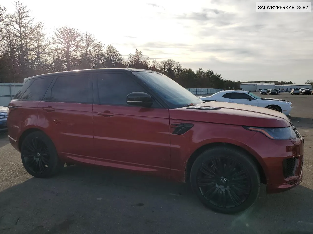 2019 Land Rover Range Rover Sport Supercharged Dynamic VIN: SALWR2RE9KA818682 Lot: 79248694