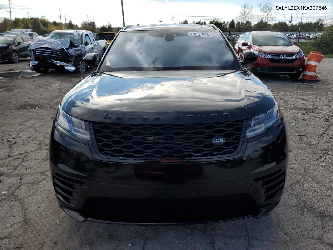 2019 Land Rover Range Rover Velar R-Dynamic Se VIN: SALYL2EX1KA207546 Lot: 79667674