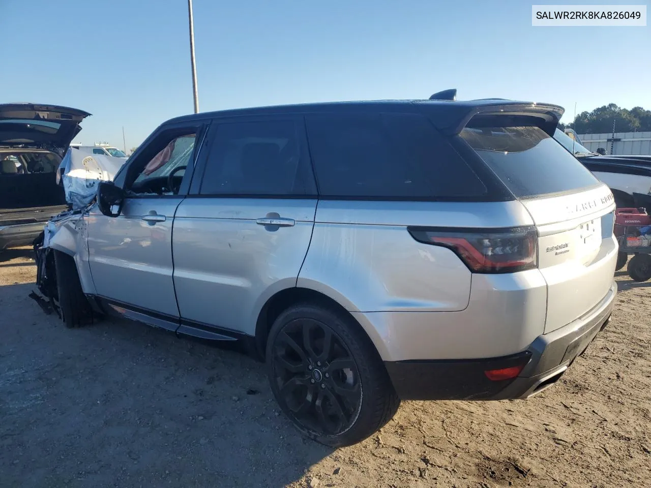 2019 Land Rover Range Rover Sport Hse VIN: SALWR2RK8KA826049 Lot: 80791594