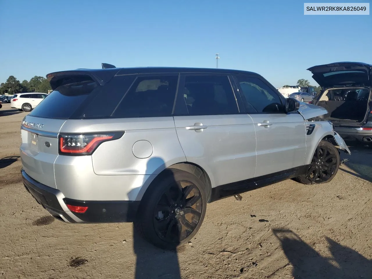 2019 Land Rover Range Rover Sport Hse VIN: SALWR2RK8KA826049 Lot: 80791594