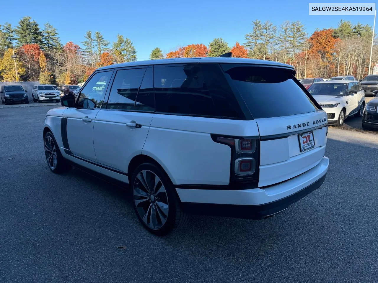 2019 Land Rover Range Rover Sv Autobiography Dynamic VIN: SALGW2SE4KA519964 Lot: 81405104