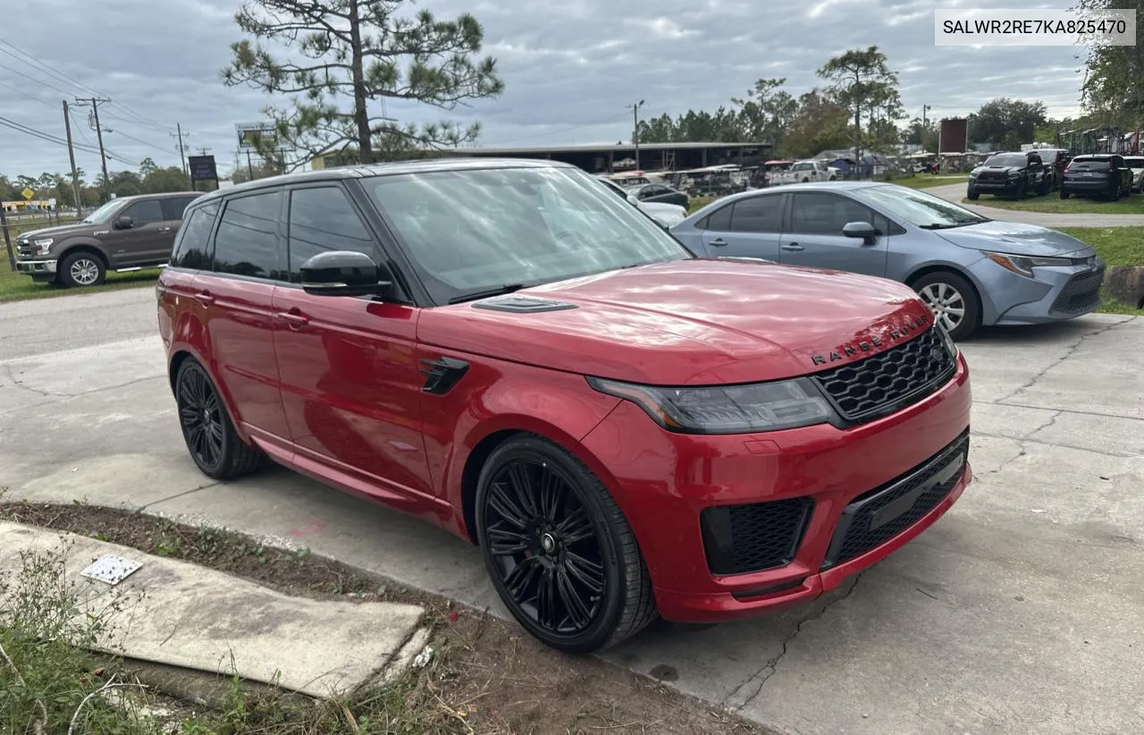 2019 Land Rover Range Rover Sport Supercharged Dynamic VIN: SALWR2RE7KA825470 Lot: 81703194